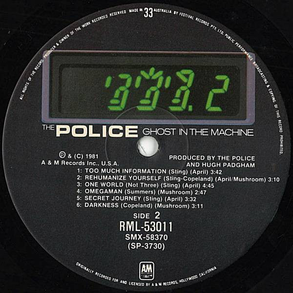 The Police – Ghost In The Machine LP vinyl record, image 4 of 4