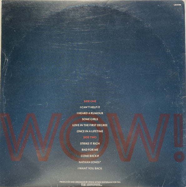 Bananarama – Wow! LP vinyl record, image 2 of 6