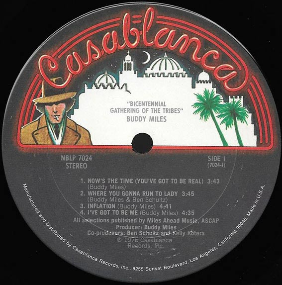 Buddy Miles – Bicentennial Gathering Of The Tribes LP vinyl record, image 3 of 4