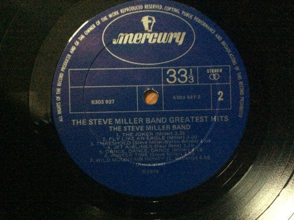 Steve Miller Band – Greatest Hits 1974-78 LP vinyl record, image 3 of 3