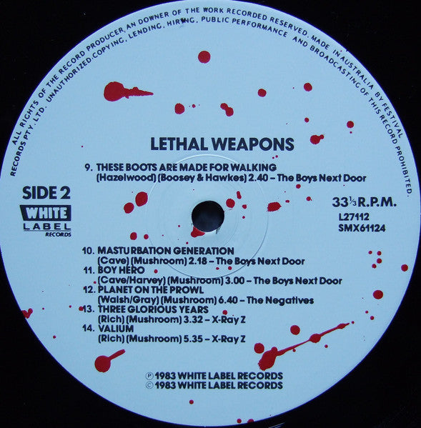 Various – Lethal Weapons LP vinyl record, image 4 of 6