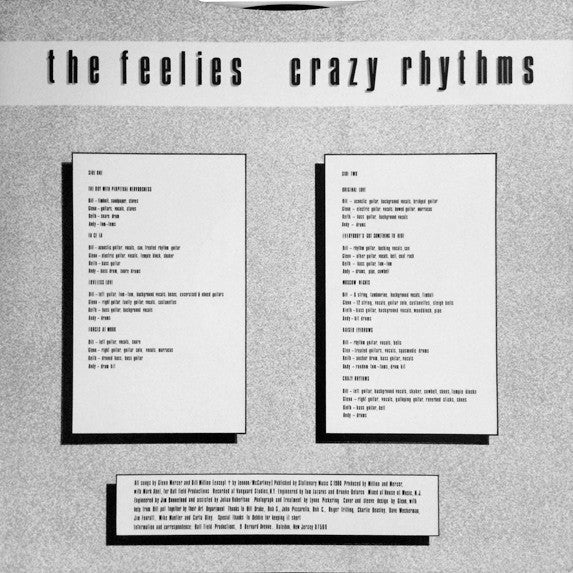 The Feelies – Crazy Rhythms LP vinyl record, image 6 of 8