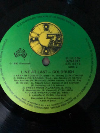 Goldrush – Live At Last LP vinyl record, image 3 of 4