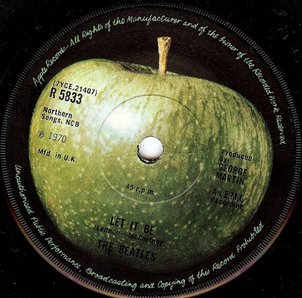 The Beatles – Let It Be 7" vinyl record, image 3 of 5