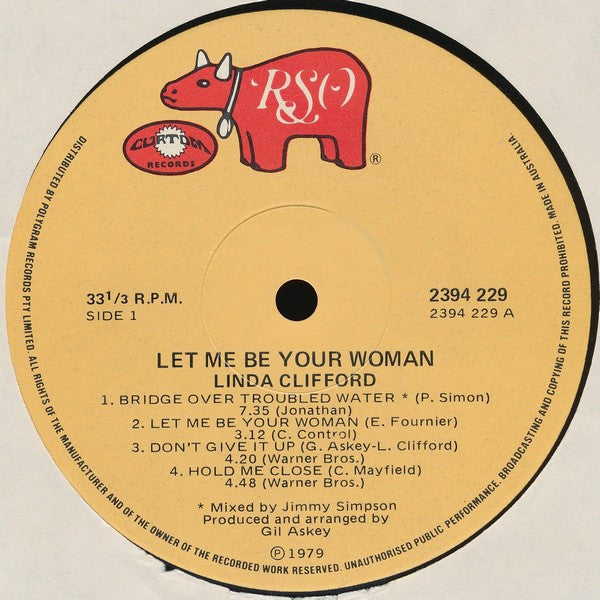 Linda Clifford – Let Me Be Your Woman LP vinyl record, image 3 of 4