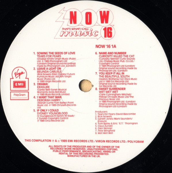 Various – Now That's What I Call Music 16 (2xLP) LP vinyl record, image 3 of 6