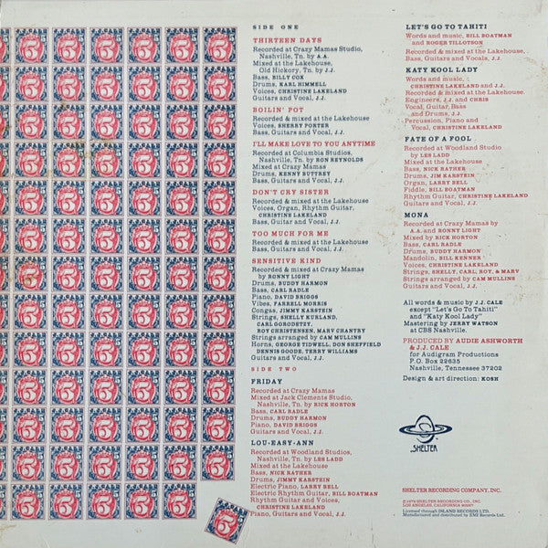 J.J. Cale – 5 LP vinyl record, image 2 of 4