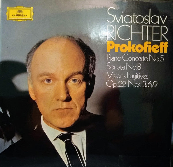 Sviatoslav Richter, Sergei Prokofiev – Piano Concerto No.5 / Sonata No.8 / Visions Fugitives Op.22 Nos. 3,6,9 LP vinyl record, image 2 of 5