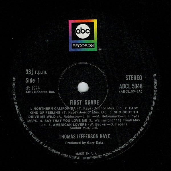 Thomas Kaye – First Grade LP vinyl record, image 3 of 6