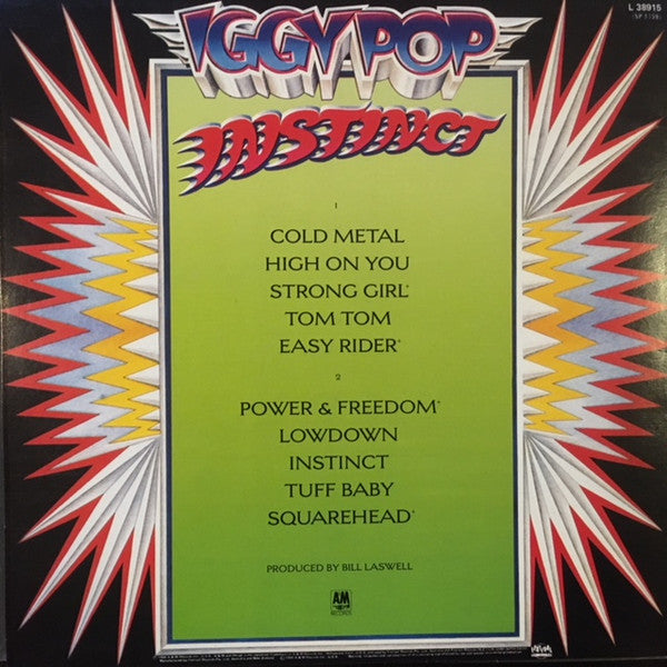 Iggy Pop – Instinct LP vinyl record, image 2 of 6