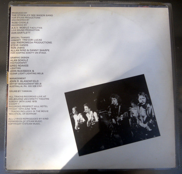 The Stockley, See, Mason Band – Beg Steal Or Borrow LP vinyl record, image 4 of 6