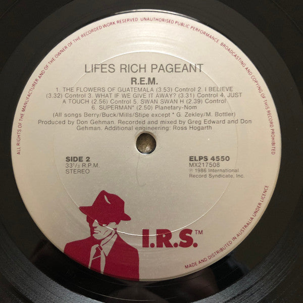 R.E.M. – Lifes Rich Pageant LP vinyl record, image 4 of 6