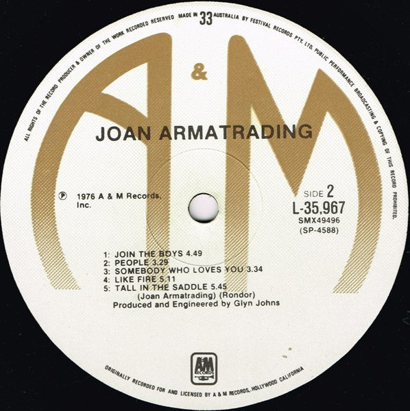 Joan Armatrading – Joan Armatrading LP vinyl record, image 4 of 6