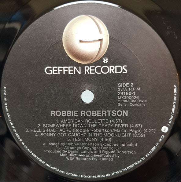 Robbie Robertson – Robbie Robertson LP vinyl record, image 4 of 6