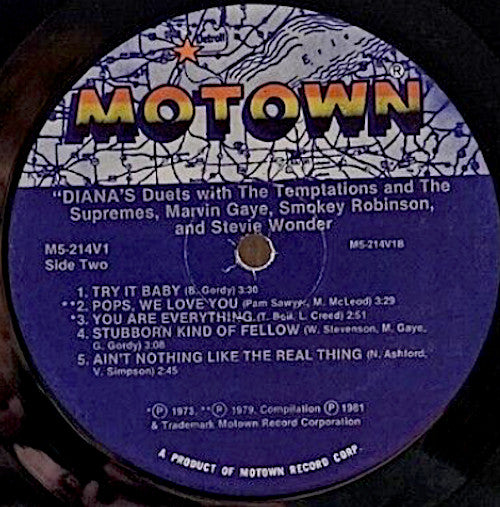 Diana Ross – Diana's Duets LP vinyl record, image 3 of 3