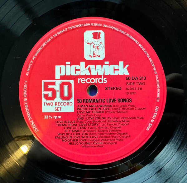 Various – 50 Romantic Love Songs (2xLP) LP vinyl record, image 6 of 8