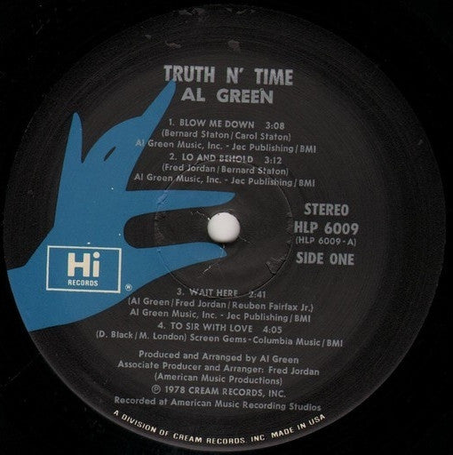 Al Green – Truth N' Time LP vinyl record, image 3 of 4