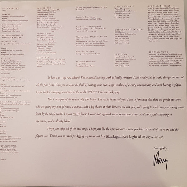 Harry Connick, Jr. – Blue Light, Red Light LP vinyl record, image 4 of 8