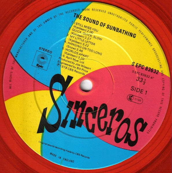 The Sinceros – The Sound Of Sunbathing LP vinyl record, image 4 of 6