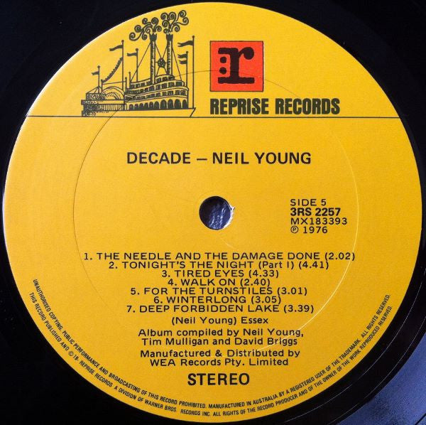Neil Young – Decade (3xLP) LP vinyl record, image 6 of 10