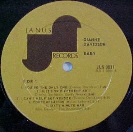 Dianne Davidson – Baby LP vinyl record, image 3 of 4