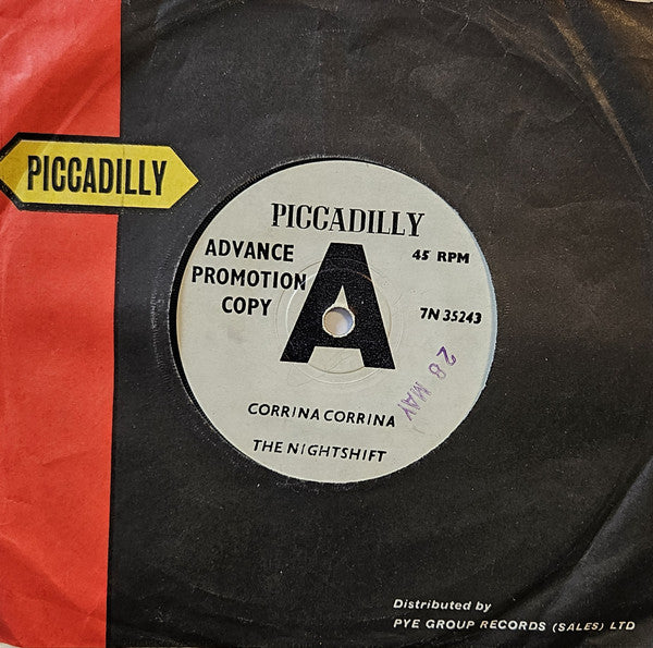 The Nightshift – Corrina Corrina 7" vinyl record
