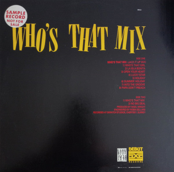 This Year's Blonde – Who's That Mix 12" vinyl record, image 2 of 4