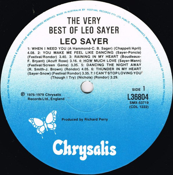 Leo Sayer – The Very Best Of Leo Sayer LP vinyl record, image 3 of 4
