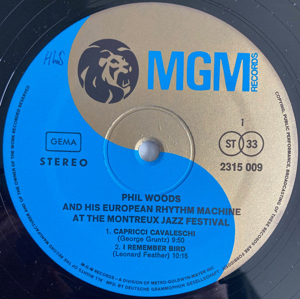 Phil Woods And His European Rhythm Machine – At The Montreux Jazz Festival LP vinyl record, image 3 of 4