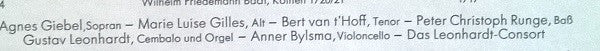 Johann Sebastian Bach, Leonhardt-Consort – Heiter Und Besinnlich: Quodlibet - Kanons - Lieder - Instrumentalstücke LP vinyl record, image 3 of 6