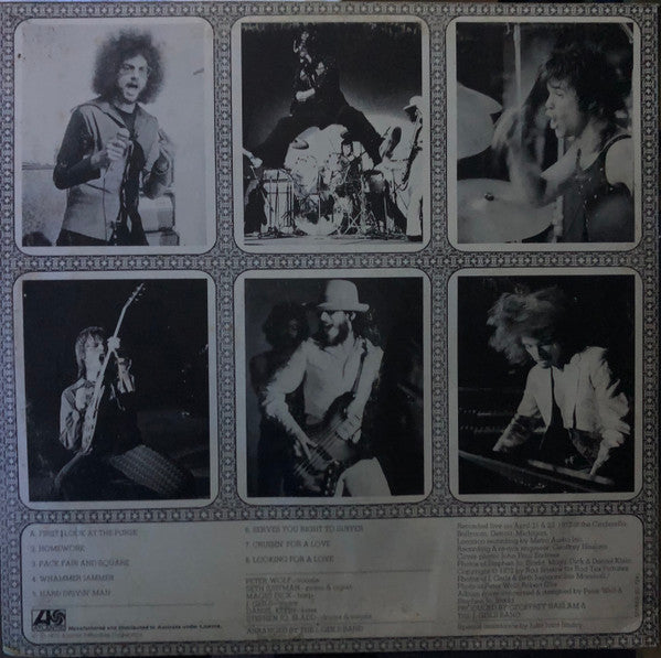 The J. Geils Band – "Live" Full House LP vinyl record, image 2 of 4