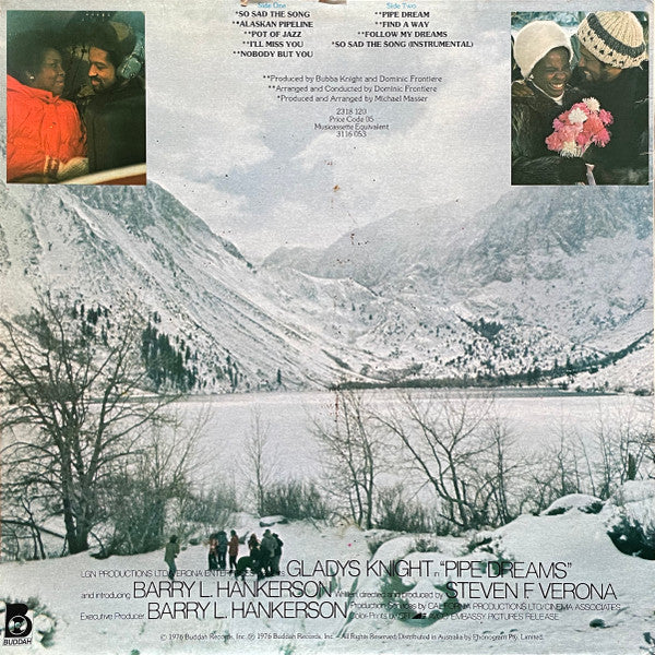 Gladys Knight And The Pips – Pipe Dreams: The Original Motion Picture Soundtrack LP vinyl record, image 2 of 4