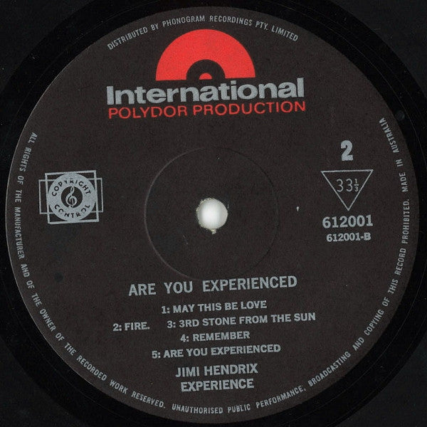 The Jimi Hendrix Experience – Are You Experienced LP vinyl record, image 4 of 4