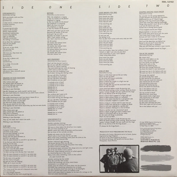 The Police – Synchronicity LP vinyl record, image 4 of 8