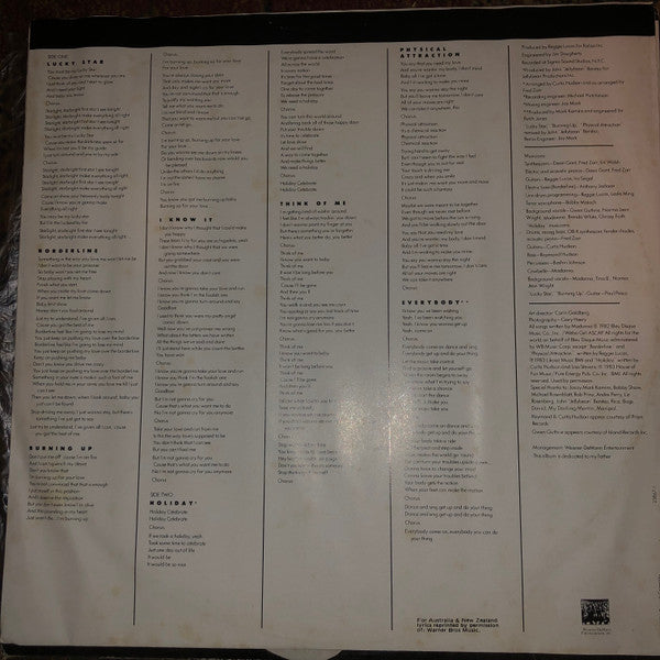 Madonna – Madonna LP vinyl record, image 6 of 8