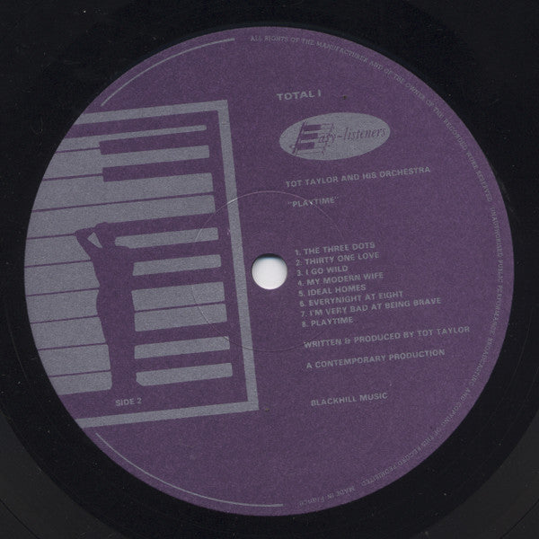 Tot Taylor & His Orchestra – Playtime LP vinyl record, image 4 of 6