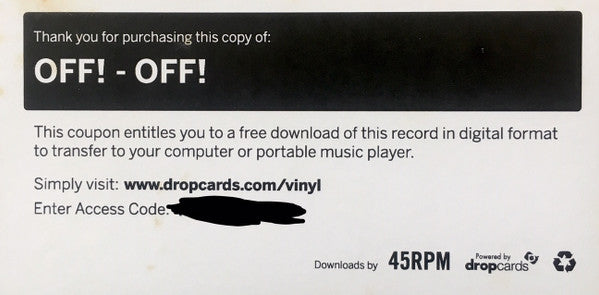 OFF! – OFF! LP vinyl record, image 7 of 8