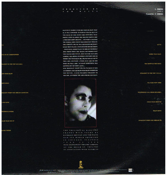 Tom Waits – Franks Wild Years LP vinyl record, image 2 of 6