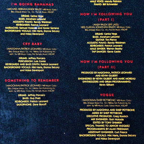 Madonna – I'm Breathless (Music From And Inspired By The Film Dick Tracy) LP vinyl record, image 5 of 9
