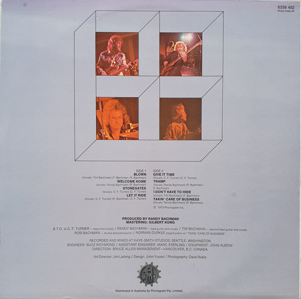 Bachman-Turner Overdrive – Bachman-Turner Overdrive II LP vinyl record, image 2 of 4