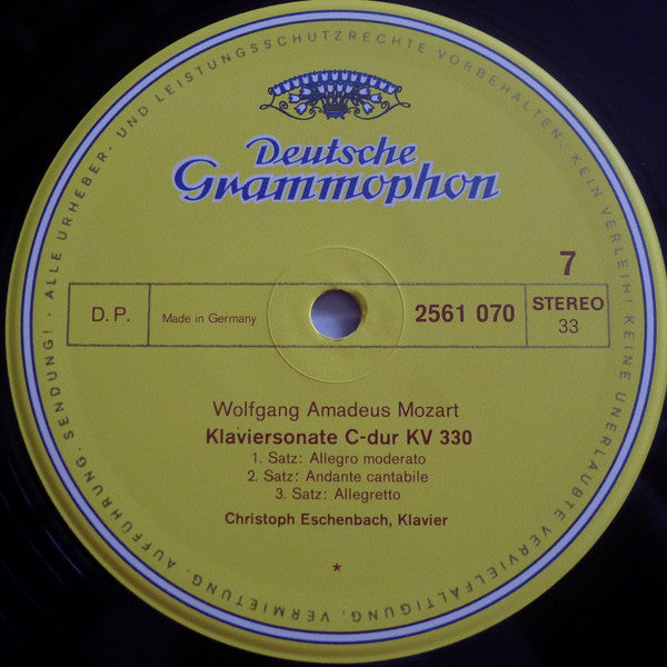 Wolfgang Amadeus Mozart, Christoph Eschenbach – Sonaten - Gesamtausgabe · Complete · Integrale (7xLP) LP vinyl record, image 9 of 10