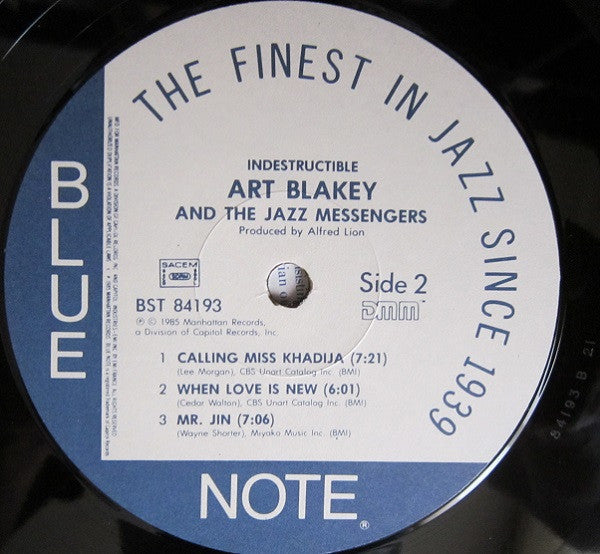 Art Blakey & The Jazz Messengers – Indestructible LP vinyl record, image 4 of 4