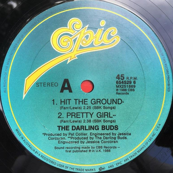 The Darling Buds – Hit The Ground 12" vinyl record, image 3 of 4