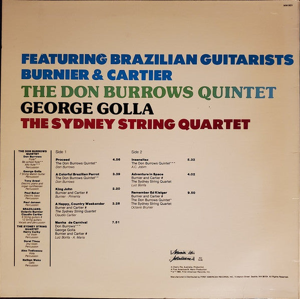 Don Burrows, The Brazilian Connection – Brazilian Parrot LP vinyl record, image 2 of 4