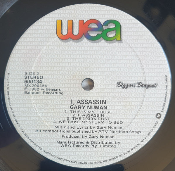 Gary Numan – I, Assassin LP vinyl record, image 5 of 8
