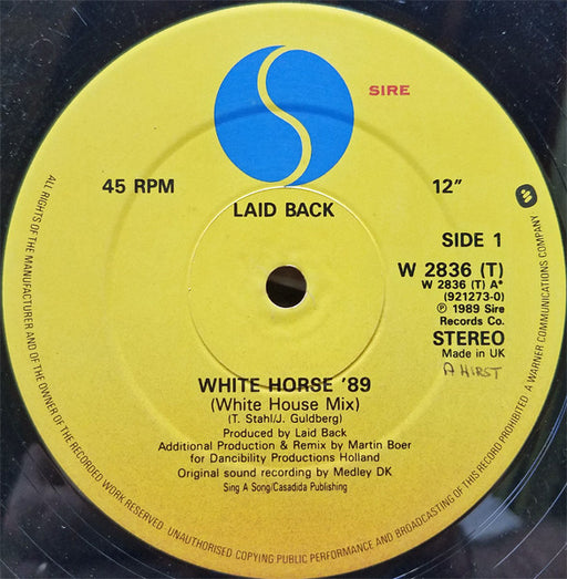 Laid Back – White Horse '89 12" vinyl record, image 1 of 3