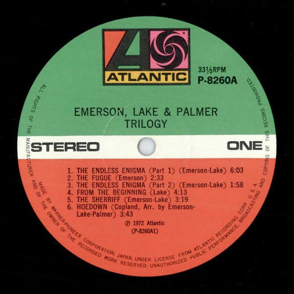 Emerson, Lake & Palmer – Trilogy LP vinyl record, image 5 of 7