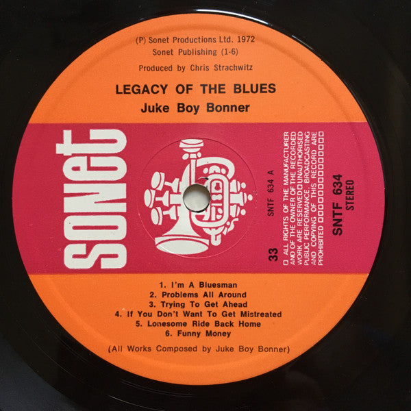 Juke Boy Bonner – The Legacy Of The Blues Vol. 5 LP vinyl record, image 4 of 4