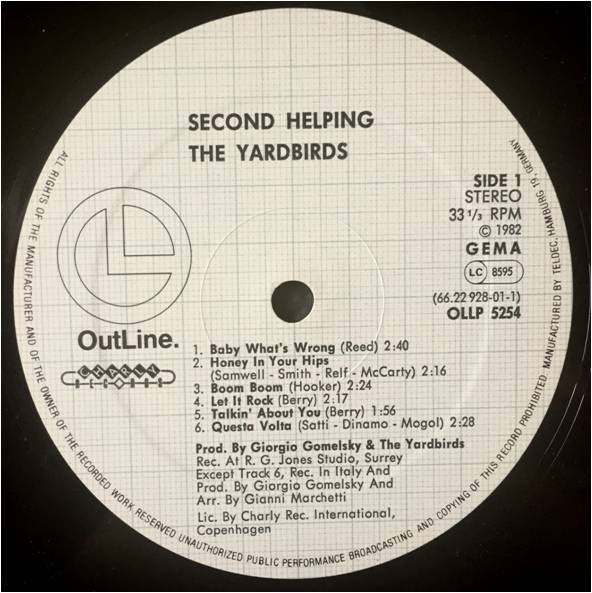 The Yardbirds – Second Helping LP vinyl record, image 3 of 4