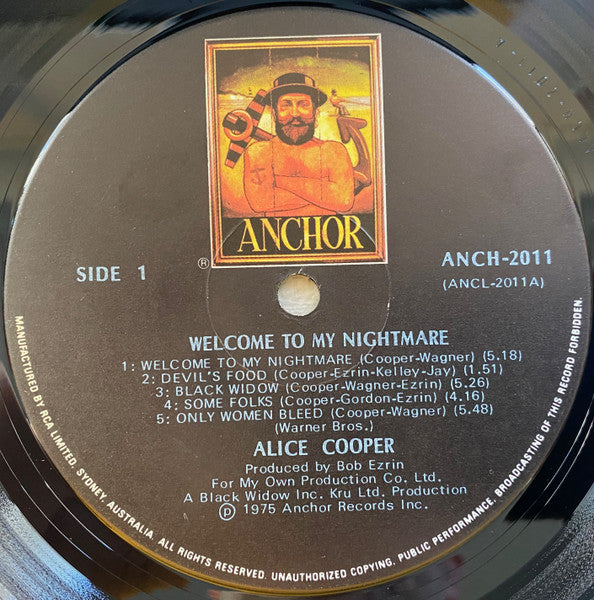Alice Cooper – Welcome To My Nightmare LP vinyl record, image 3 of 4